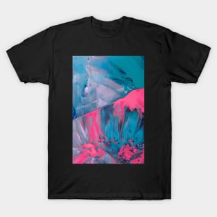 AM I REAL - Fluid Abstract Glitch Art T-Shirt